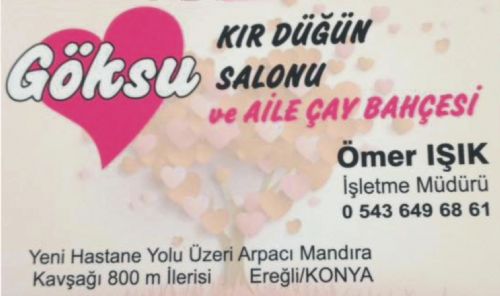 Göksu Kır Düğün Salonu - Ömer Işık