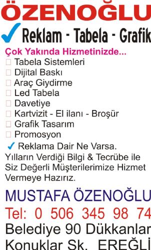 Özenoğlu: Reklam-Tabela-Grafik - Mustafa Özenoğlu