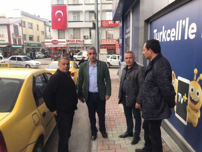 Taksiciler CHP İlçe Başkanı Veysel Gönülal’a Dert  Yandı
