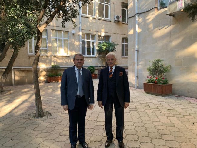 NEÜ Rektörü Prof. Dr. Cem Zorlu, BSU Rektörü Babayev ile Görüştü