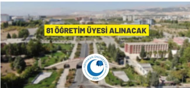 Adıyaman Üniversitesi 81 Öğretim Üyesi alacak      Ana Sayfa     Manşe