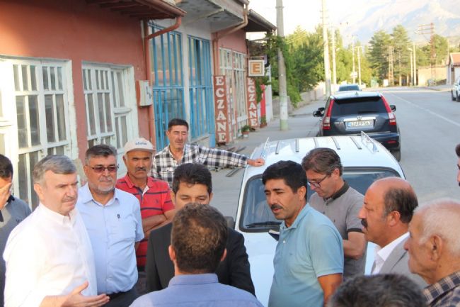 MİLLETVEKİLİ TAHİR AKYÜREK HALKAPINAR'A GELDİ