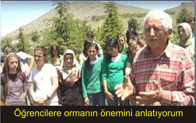 Rahim Demirbaş, öğrencilere ormanın faydalarını anlattı...