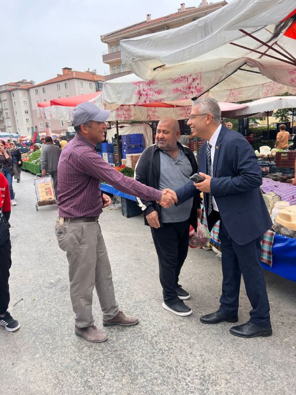 Başkan Akpınar, Pazar Esnafını Ziyaret Etti