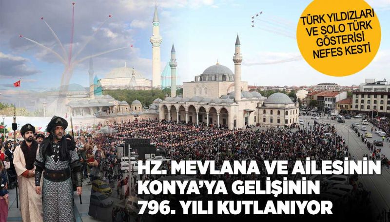 Konya'da Türk Yıldızları ve Solo Türk Gösterisi Nefes Kesti