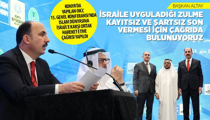 BAŞKAN ALTAY İSRAİL’İ UYARDI