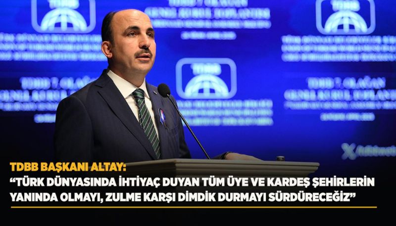 UĞUR İBRAHİM ALTAY:  ZULME KARŞI DİMDİK AYAKTA DURACAĞIZ