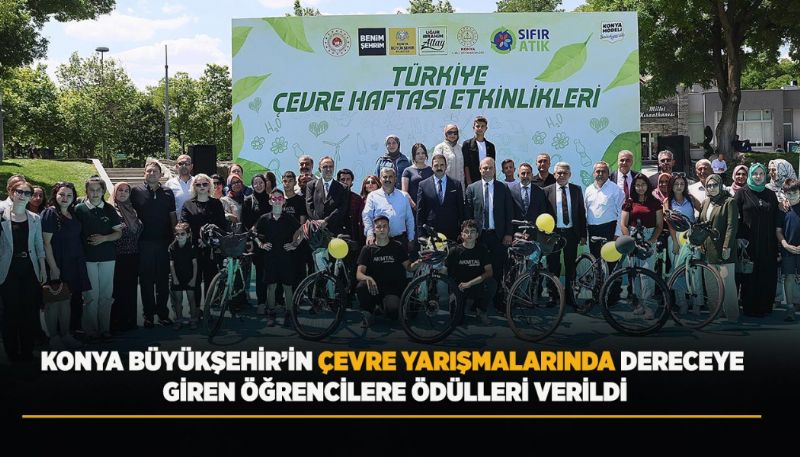 KONYA BÜYÜKŞEHİR ÖDÜLLERİNİ VERDİ