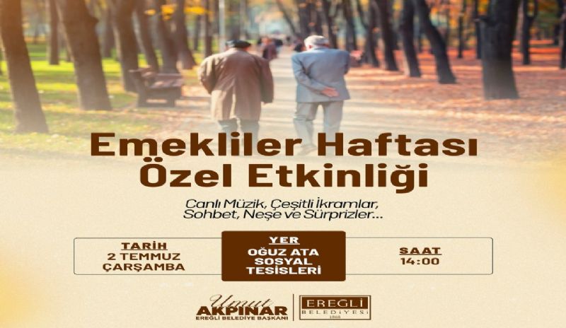 Konya Ereğli Belediyesi’nden Emeklilere Özel Etkinlik