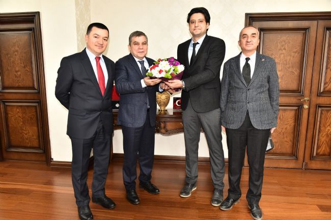 Mustafa Altıner ve kurum amirleri valiyi ziyaret etti
